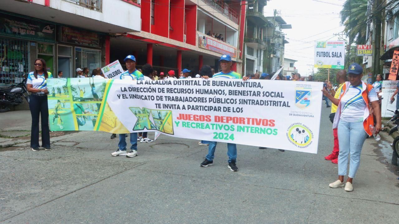 Se enciende la llama de los Juegos Deportivos y Recreativos Internos 2024 de la Alcaldía de Buenaventura