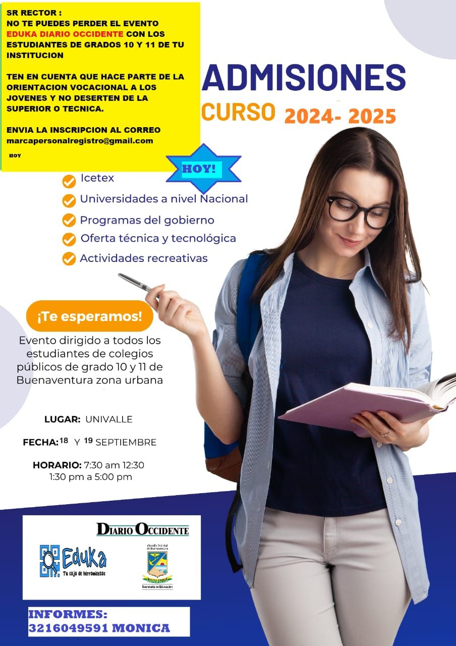 Feria Universitaria se realizará en Buenaventura el 18 y 19 de septiembre
