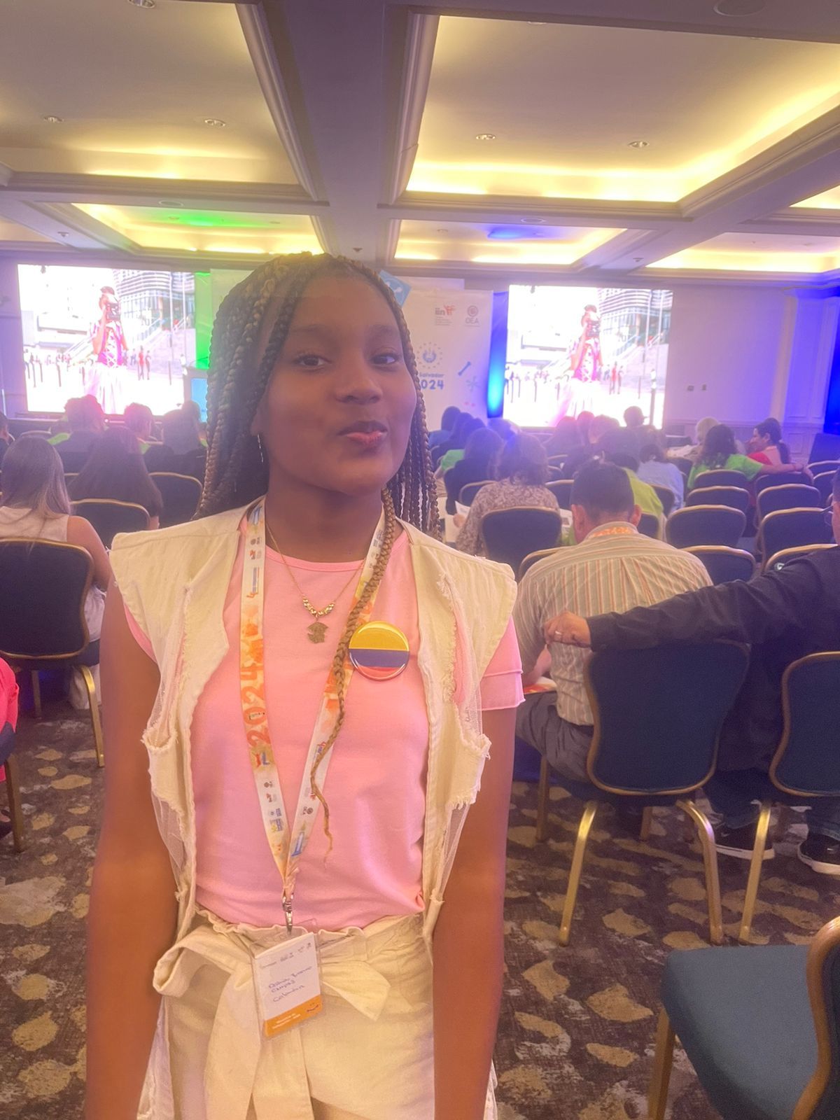Bonaverense representó a Colombia en el Congreso Panamericano del Niño, la Niña y Adolescentes, en El Salvador