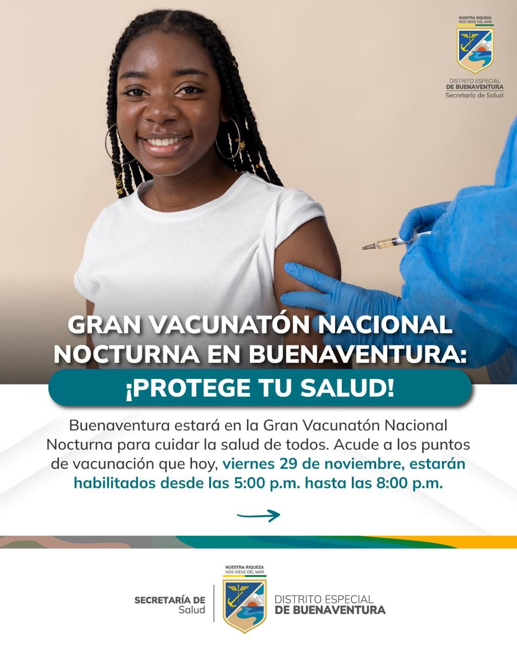 Buenaventura se prepara para la gran Vacunatón Nacional Nocturna