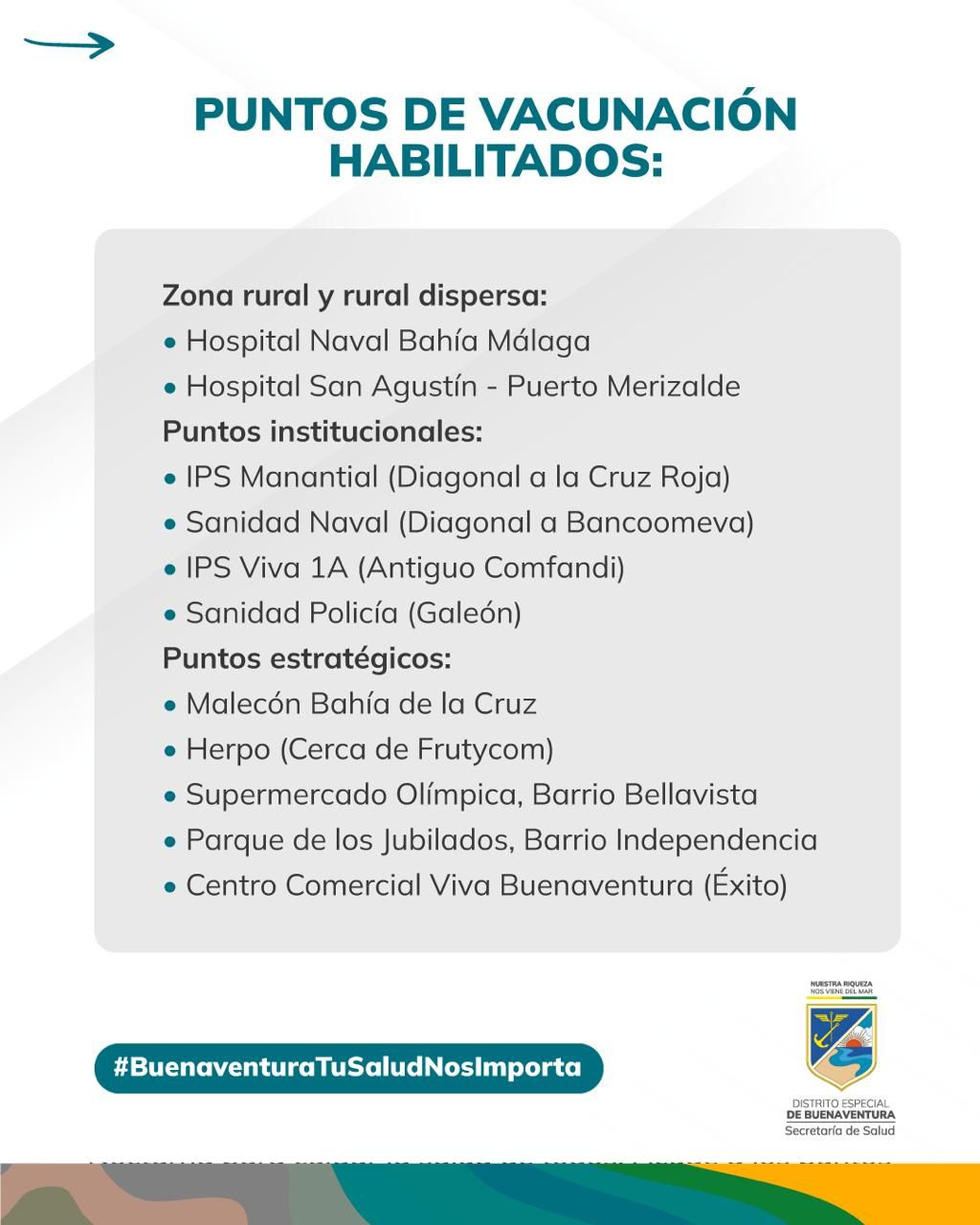 Buenaventura se prepara para la gran Vacunatón Nacional Nocturna