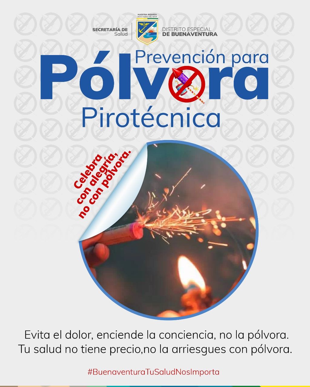 Secretaría de Salud hace llamado al no uso de pólvora y a celebrar las fiestas decembrinas sin poner en riesgo la salud