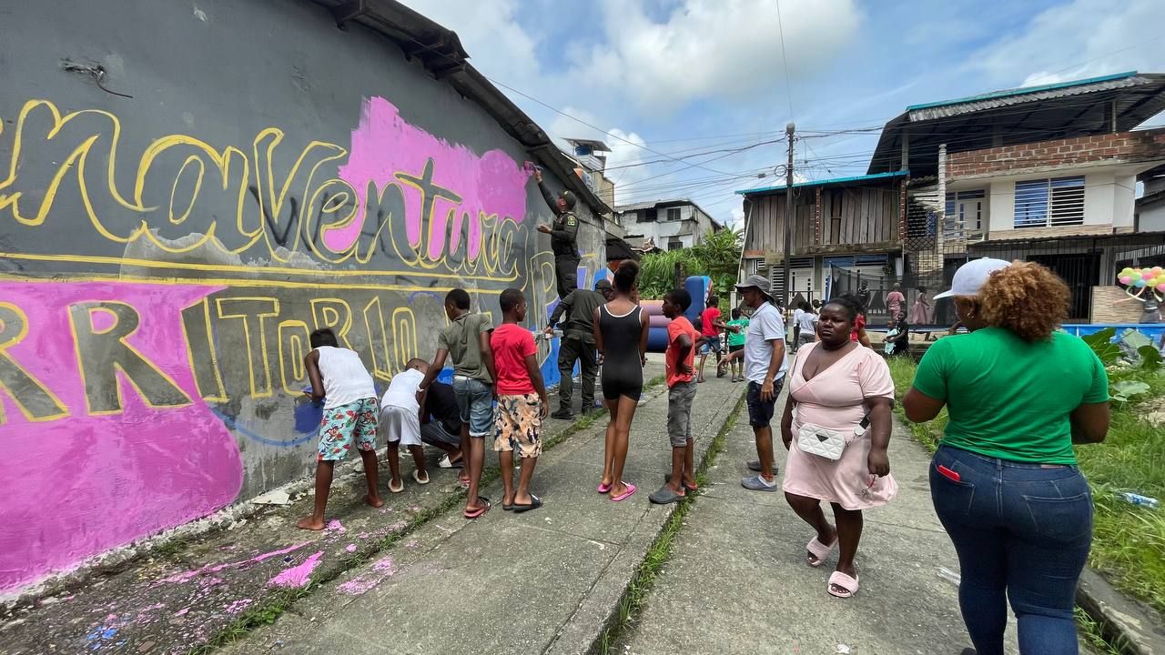 Buenaventura celebra la paz: 48 horas de juegos, murales y actividades recreativas