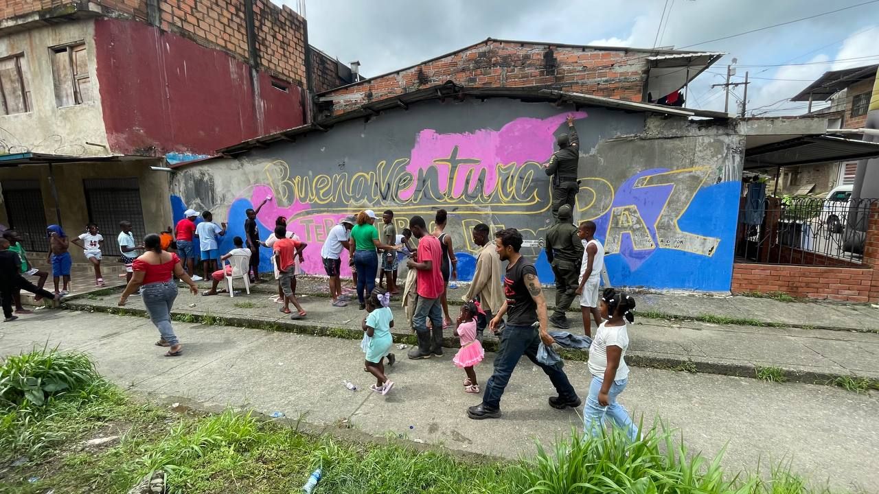 Buenaventura celebra la paz: 48 horas de juegos, murales y actividades recreativas
