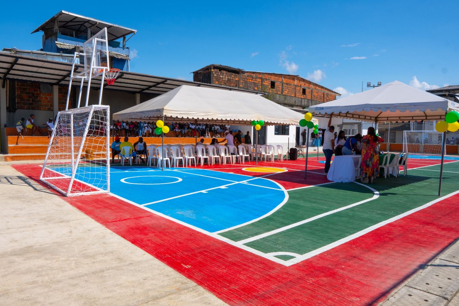 Nuevo complejo deportivo en el barrio Alfonso López Pumarejo fomenta el deporte y la convivencia en Buenaventura