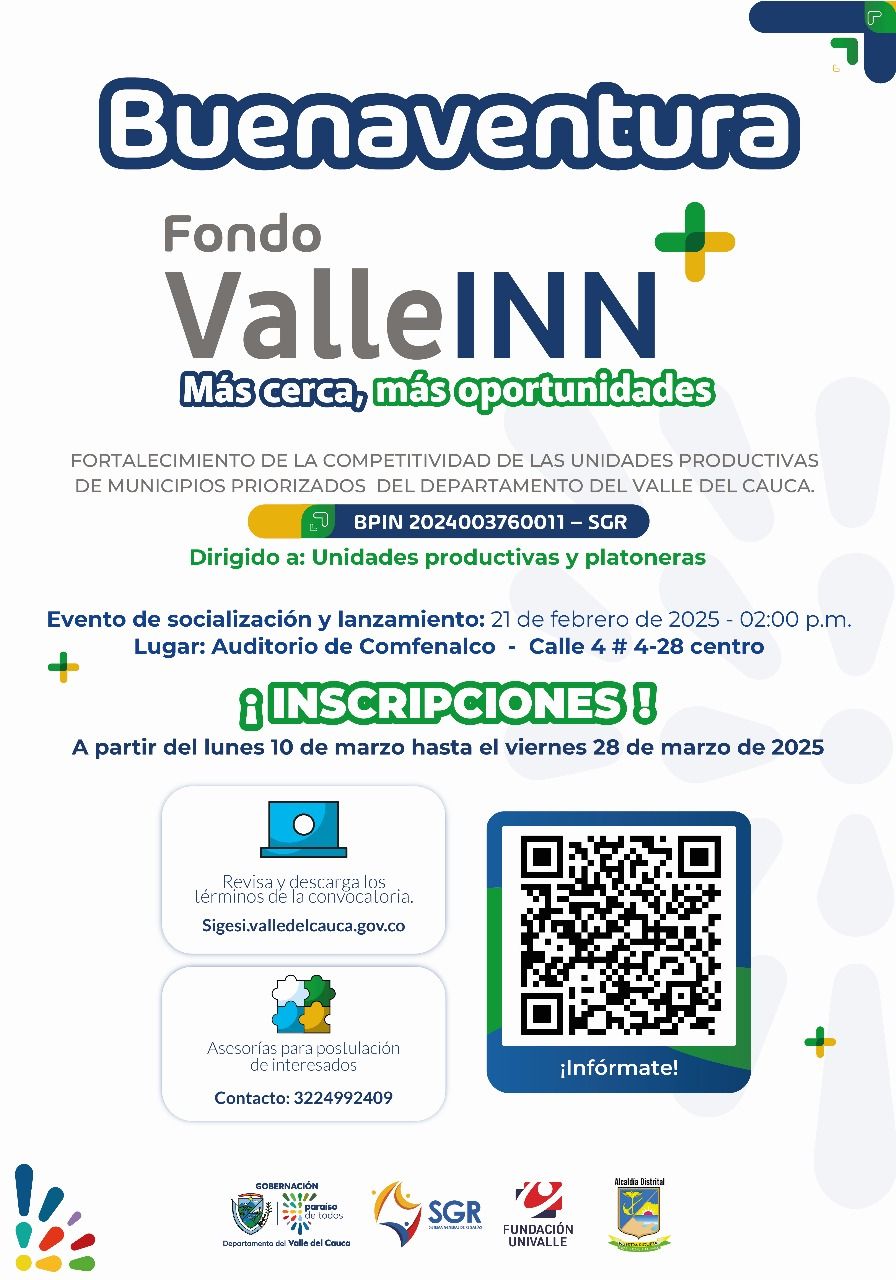 Evento de socializacion y lanzamiento Fondo ValleINN
