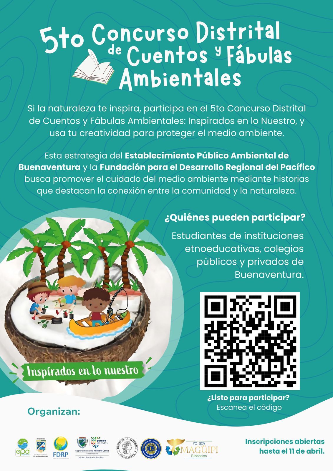EPA Buenaventura da apertura a las inscripciones para la quinta edición del Concurso Distrital de Cuentos y Fábulas Ambientales