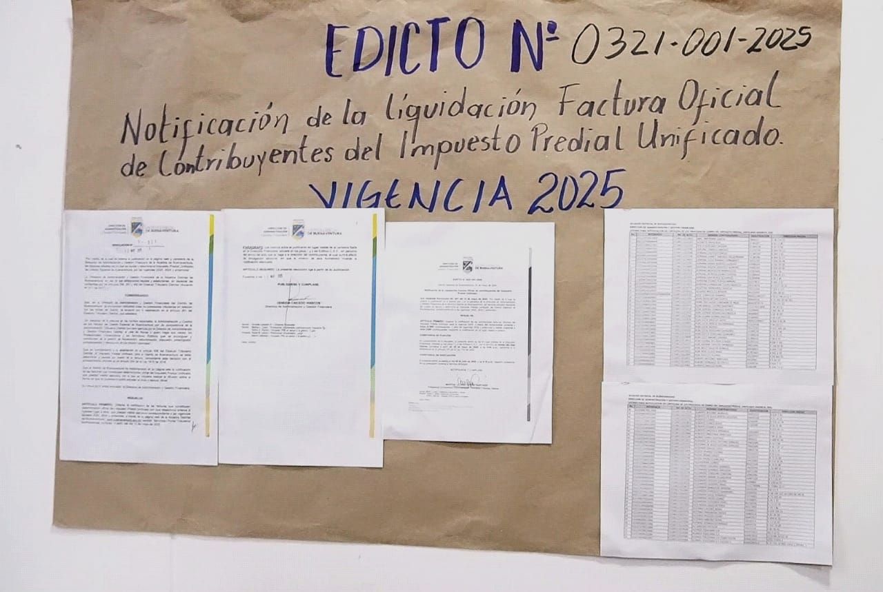 Distrito de Buenaventura notifica a contribuyentes con deudas del Impuesto Predial