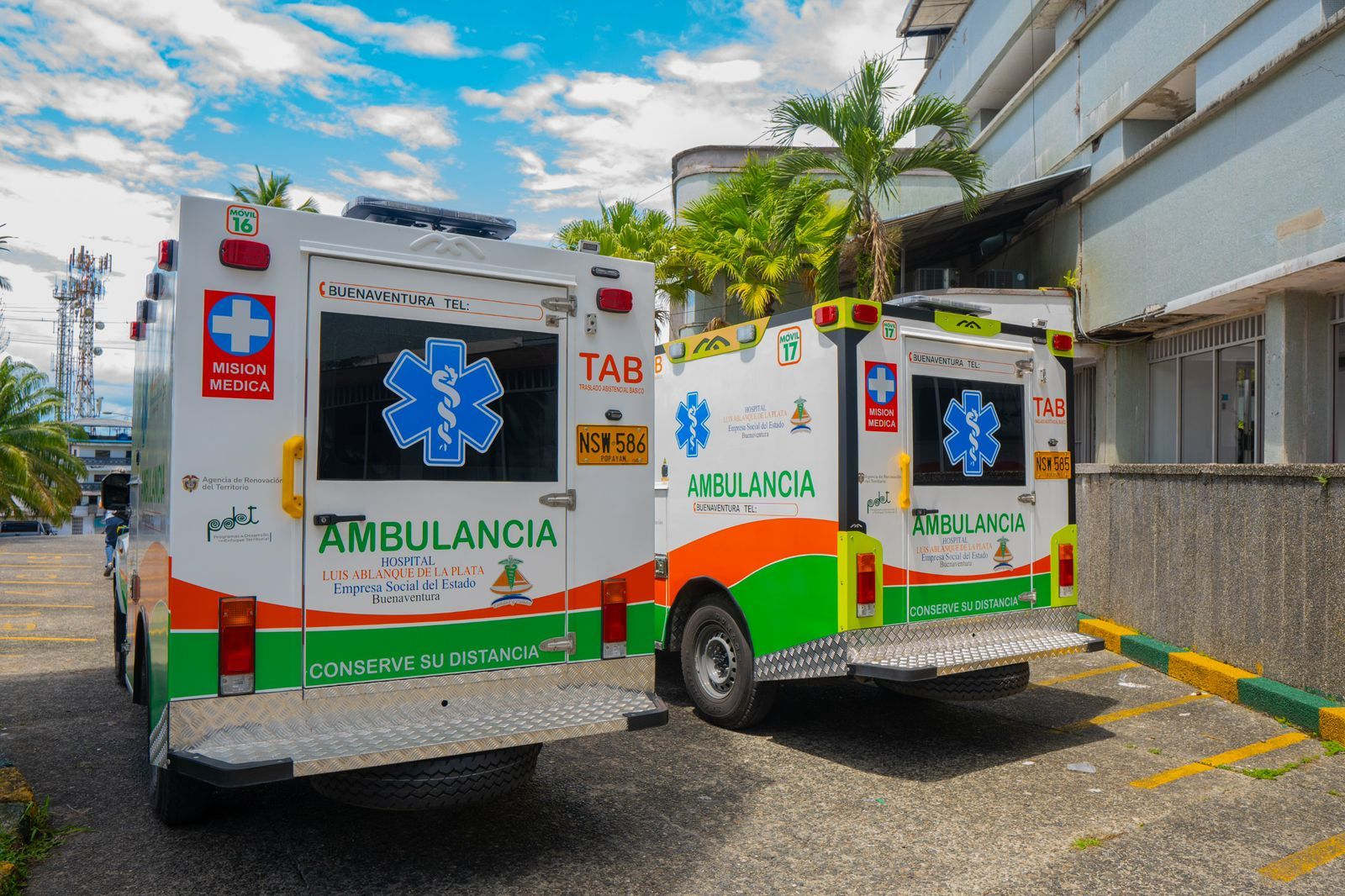 Buenaventura garantiza atención médica oportuna con la llegada de dos ambulancias