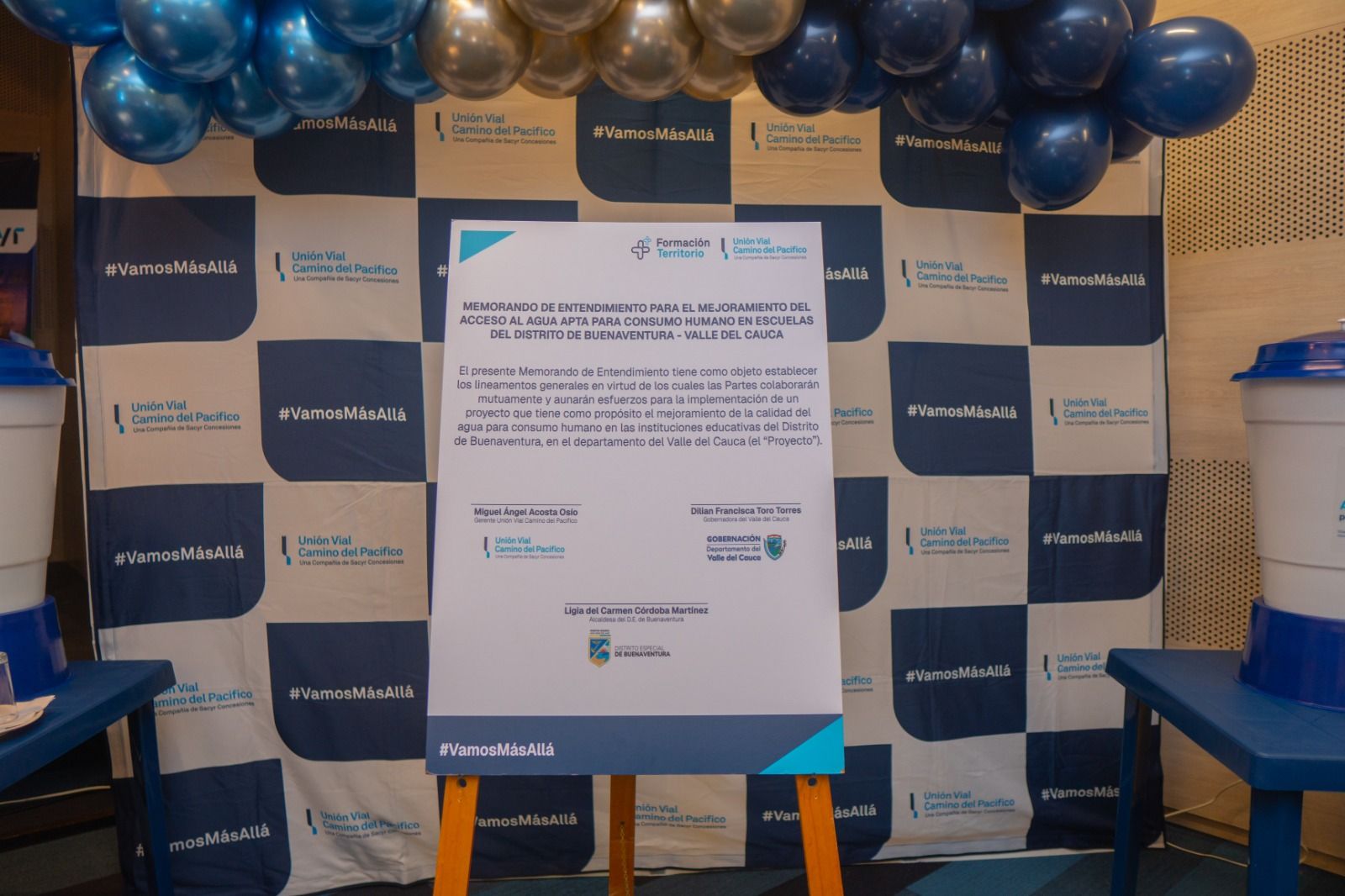 250 filtros de agua para escuelas y proyectos educativos así avanza Buenaventura con apoyo institucional