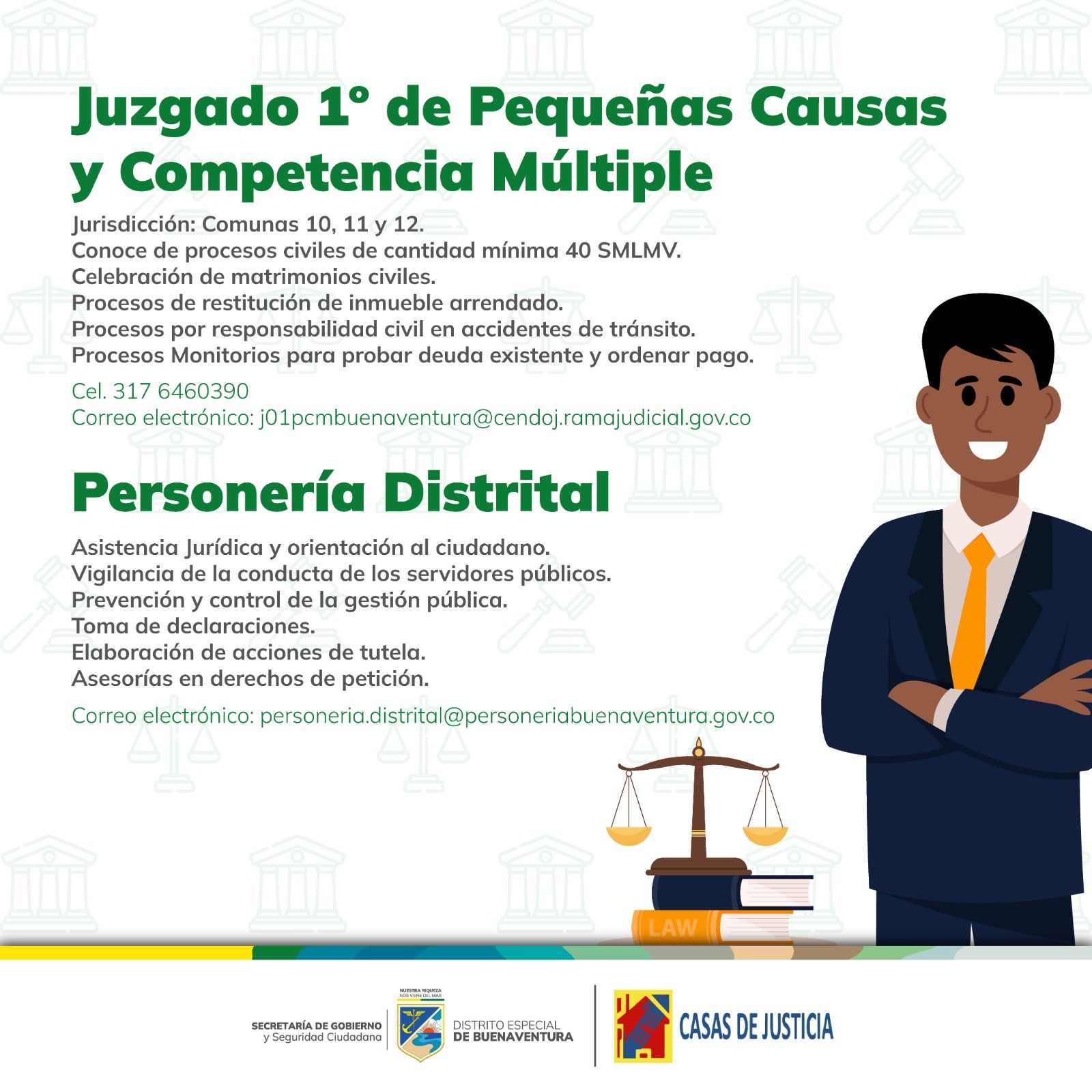 Casa de Justicia de Buenaventura continúa prestando servicios a la comunidad