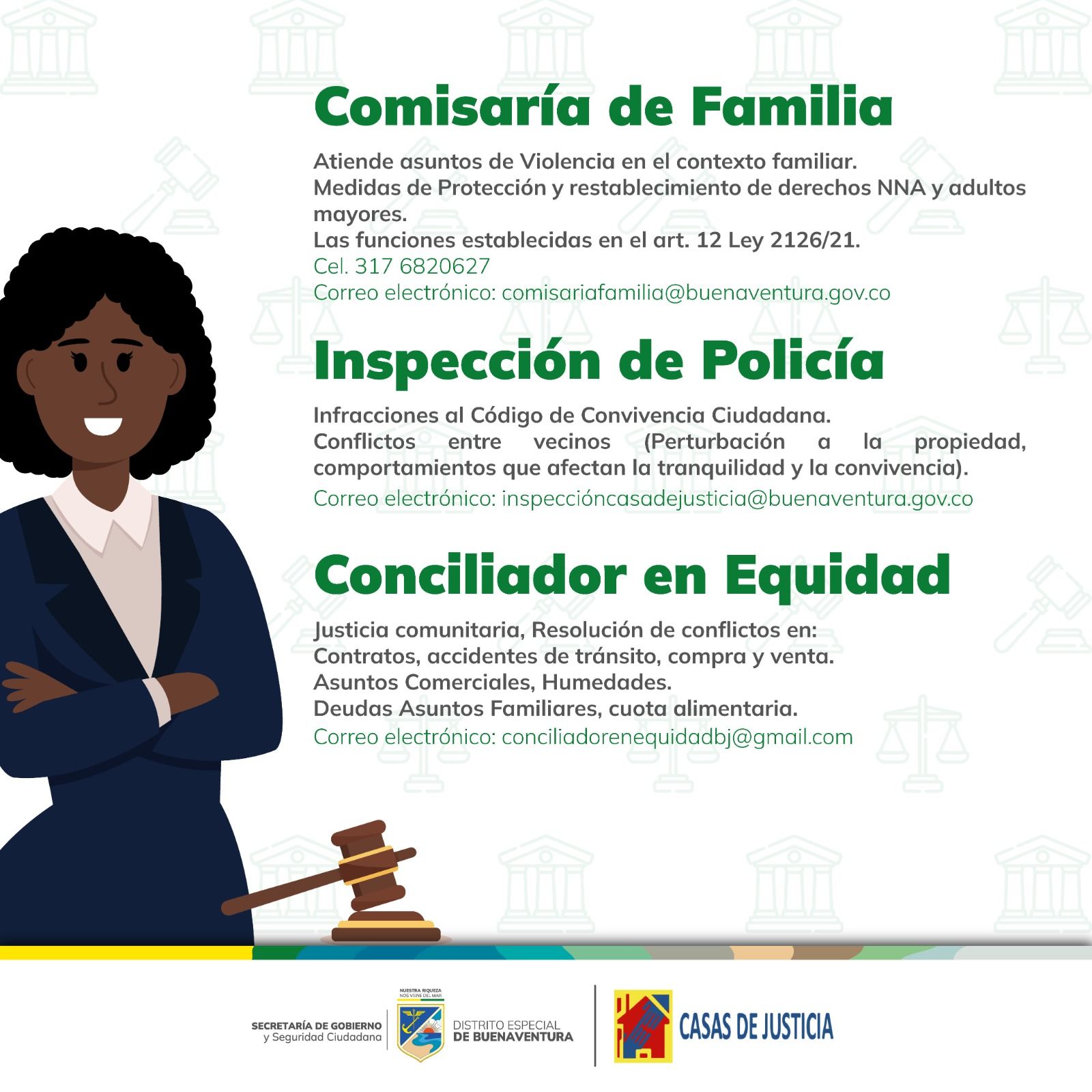 Casa de Justicia de Buenaventura continúa prestando servicios a la comunidad