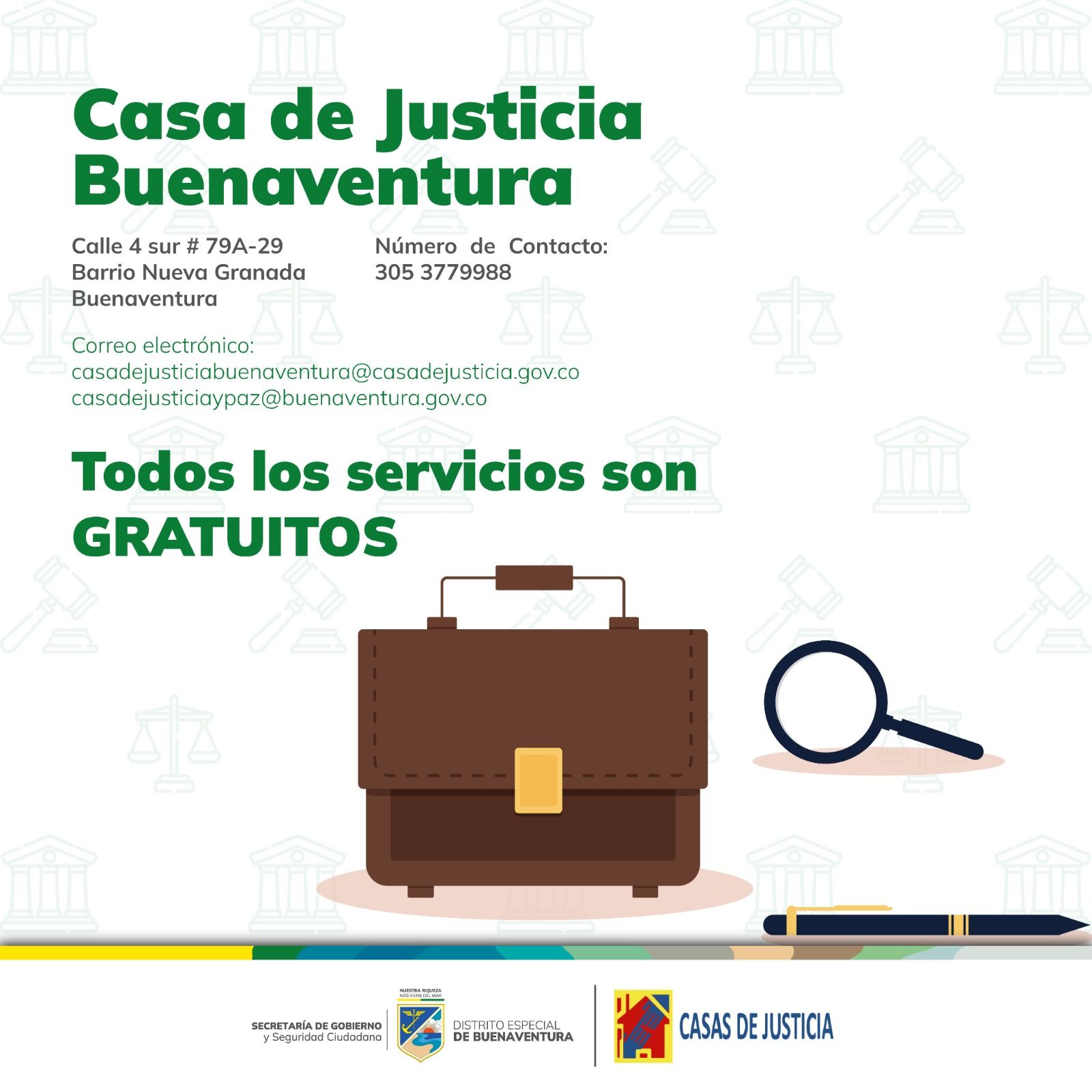 Casa de Justicia de Buenaventura continúa prestando servicios a la comunidad
