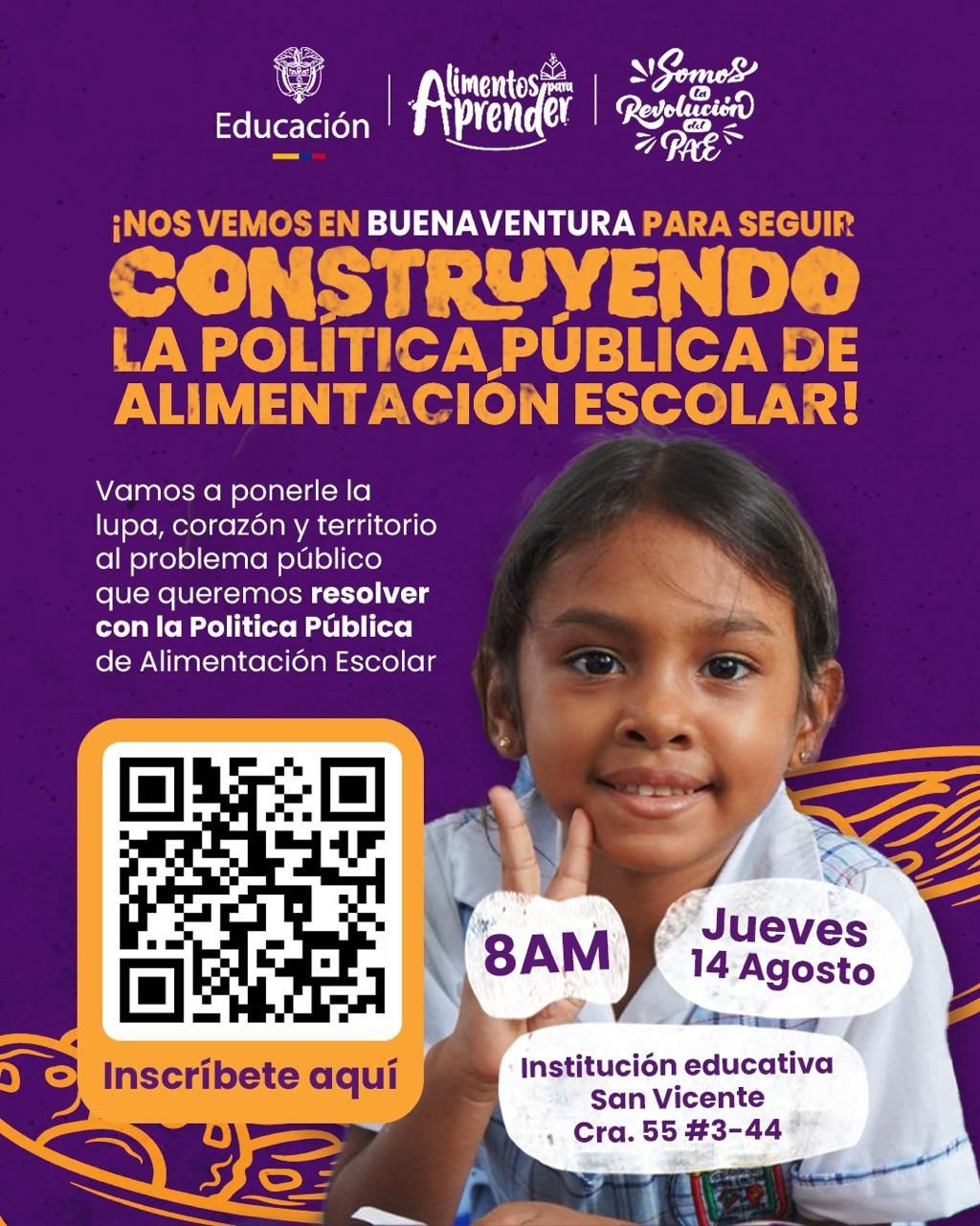 Buenaventura aportará insumos en la construcción de la Política Pública de Alimentación Escolar