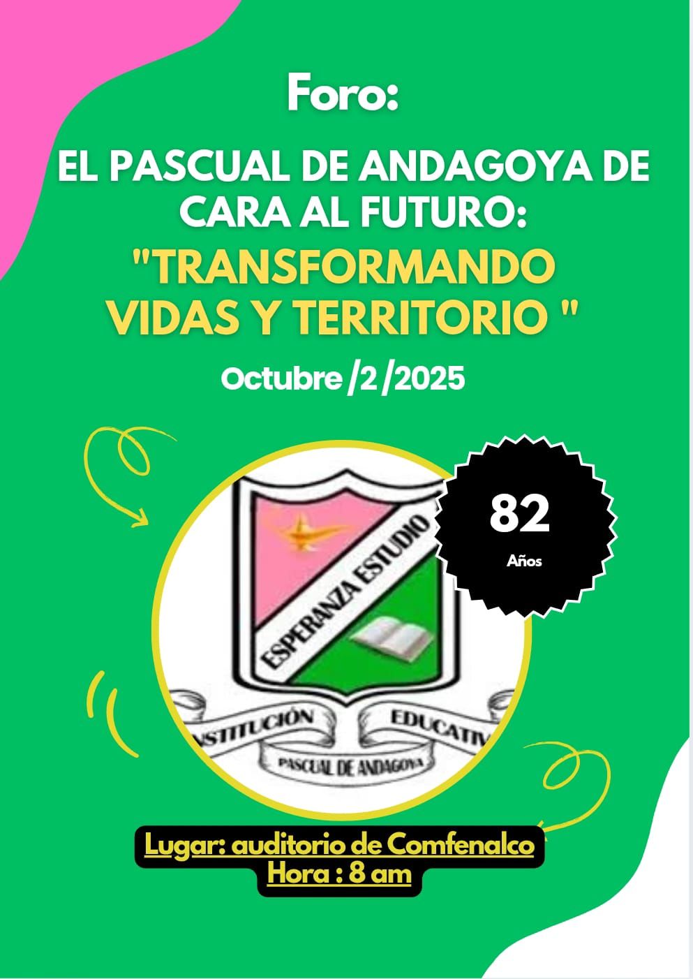 Plantel Educativo Pascual de Andagoya realizará Foro Educativo el próximo dos de octubre