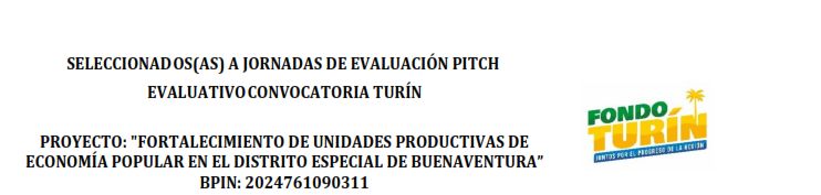 Seleccionados(as) a jornadas de evaluaci&oacute;n pitch evaluativo convocatoria Tur&iacute;n