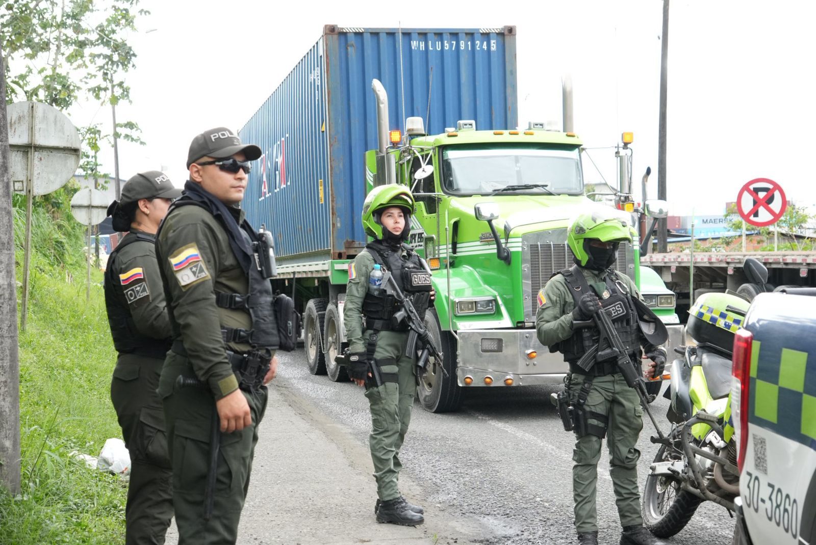 Alcald&iacute;a de Buenaventura acompa&ntilde;a acciones de la Fuerza P&uacute;blica para garantizar seguridad a los camioneros