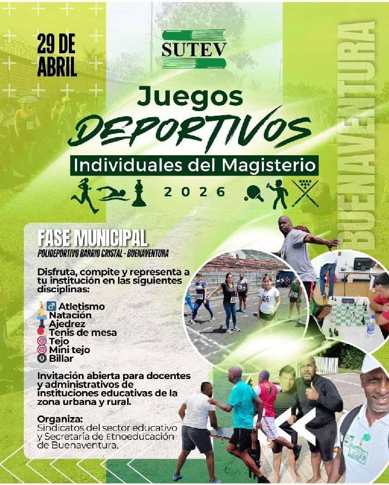 Secretar&iacute;a de Etnoeducaci&oacute;n y Sindicatos del sector realizar&aacute;n los Juegos Deportivos, Folcl&oacute;ricos y Culturales del Magisterio 2026