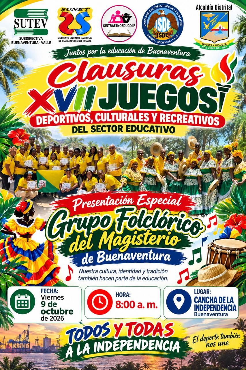 Bolet&iacute;n Informativo XVII Juegos Deportivos, Recreativos y Culturales del sector educativo