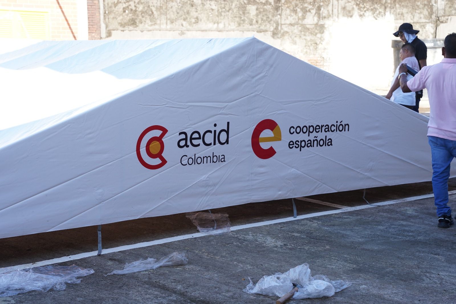 Cooperaci&oacute;n Internacional Espa&ntilde;ola y UNICEF entregaron carpas educativas en Buenaventura