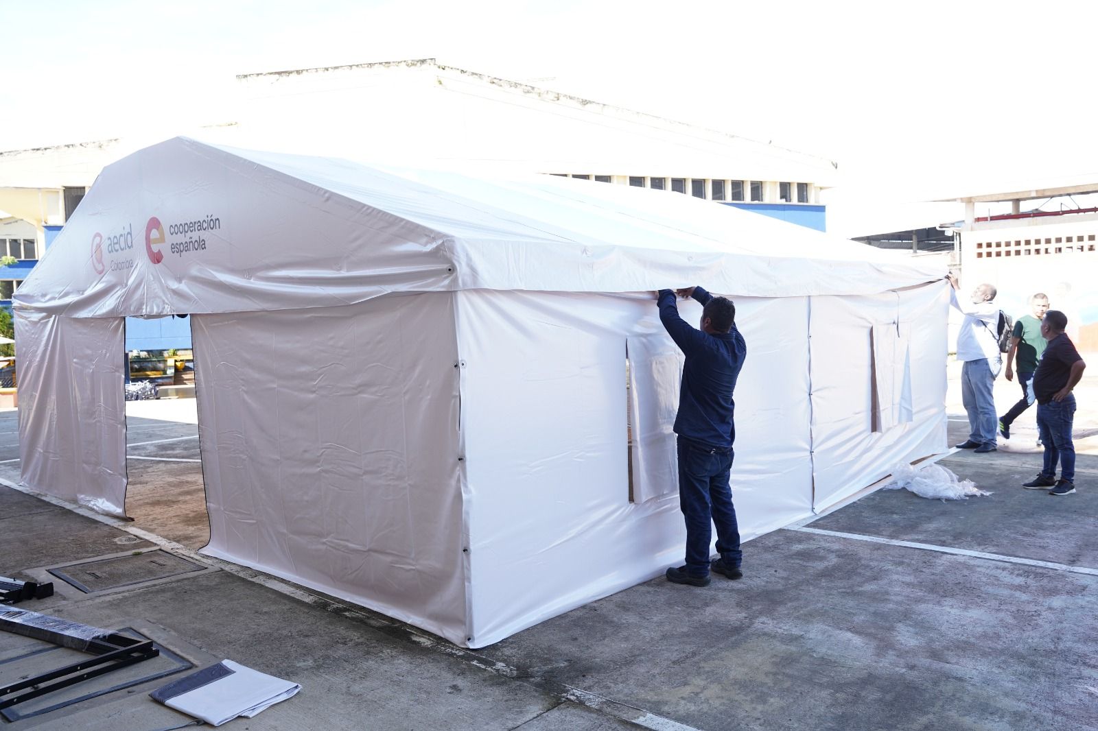 Cooperaci&oacute;n Internacional Espa&ntilde;ola y UNICEF entregaron carpas educativas en Buenaventura