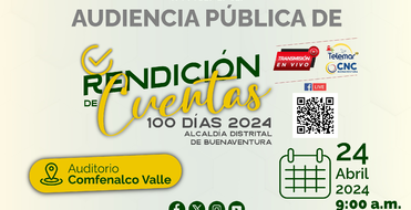 Alcaldía de Buenaventura presentará informe de sus primeros 100 días de Gobierno
