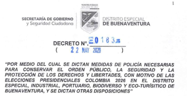 Atenci&oacute;n Buenaventura Con motivo de las Elecciones Presidenciales del 31 de mayo