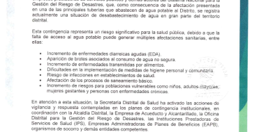 Comunicado Oficial No. 001 Secretaria de Salud