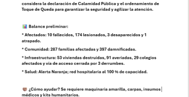 Boletin Unificado No. 1 Sismo en Buenaventura